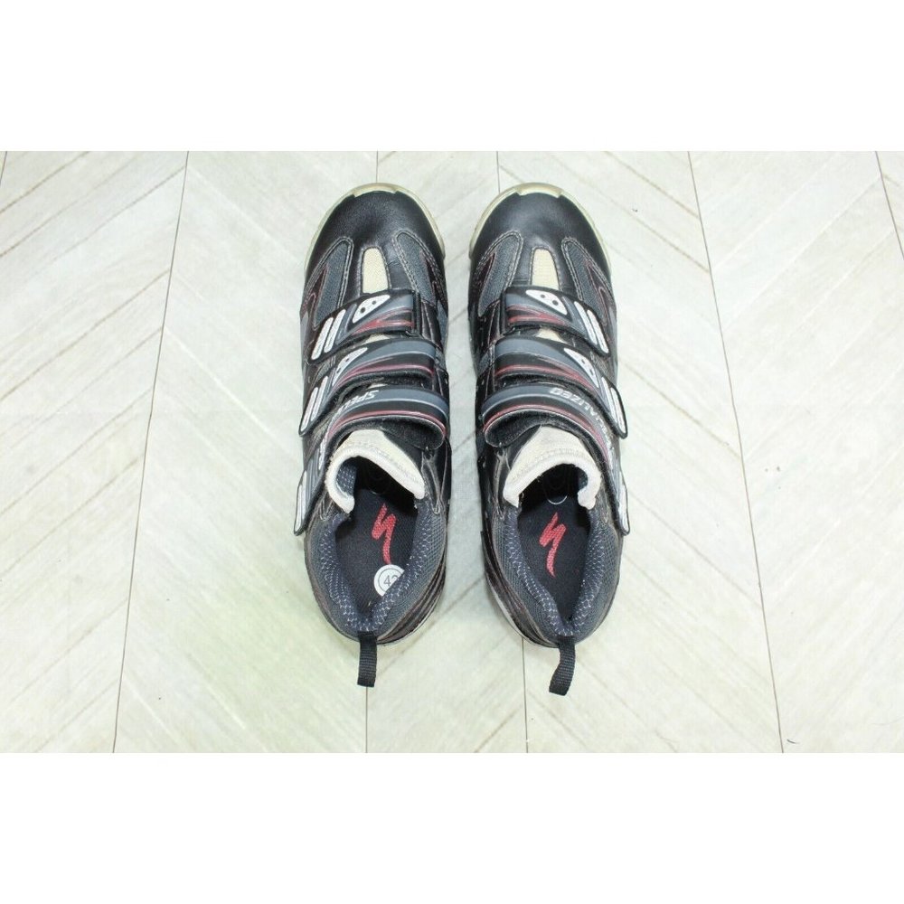 Specialized Black Leather Hook & Loop Mountain Bike Cycling Shoes 9.5-10 - Picture 7 of 10